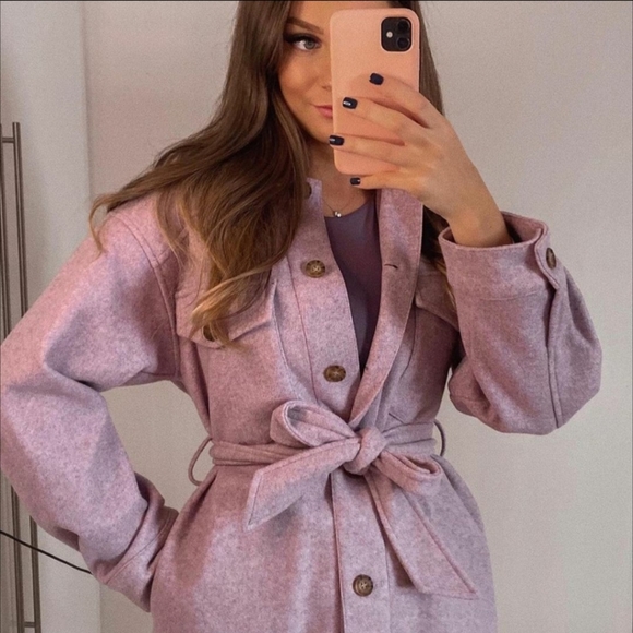 Zara belted shirt jacket - Picture 14 of 17